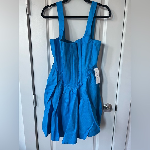 zenaida corset mini dress in bold blue Bardot Linen Minidress at Nordstrom, Size 8 Color:Shamrock Black Large 6 Drawers ecomm creative conservatory isolana Casual dresses 100% Polyester